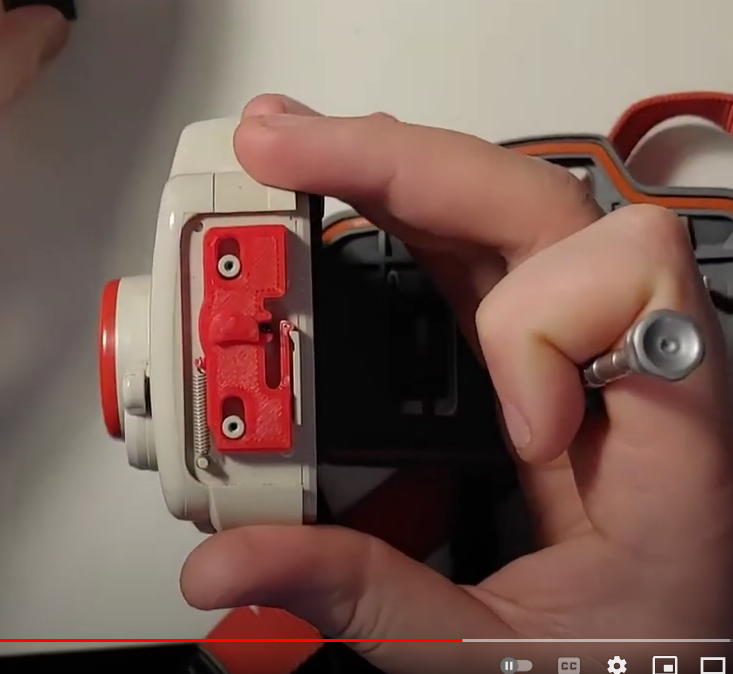 2x Gancho para cierre de puerta para Canon Sure Shot WP-1 / A-1 / Autoboy D5