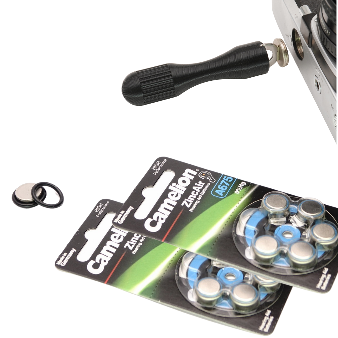 Adaptador de batería con junta tórica PX625 para Rollei 35, Olympus OM-1, Canon F-1 y Minolta SRT