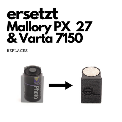 Adattatore per batterie PX27 per Rollei 35 SE, 35 TE e A110