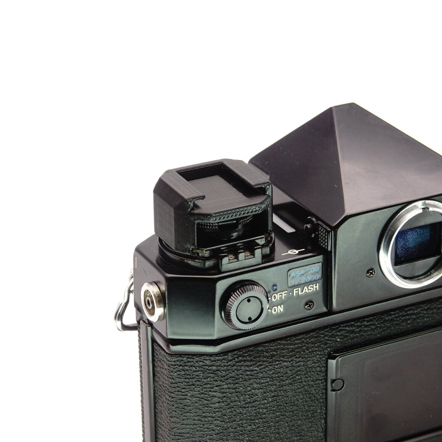 Cold shoe adapter for Canon F-1 & Nikon F3