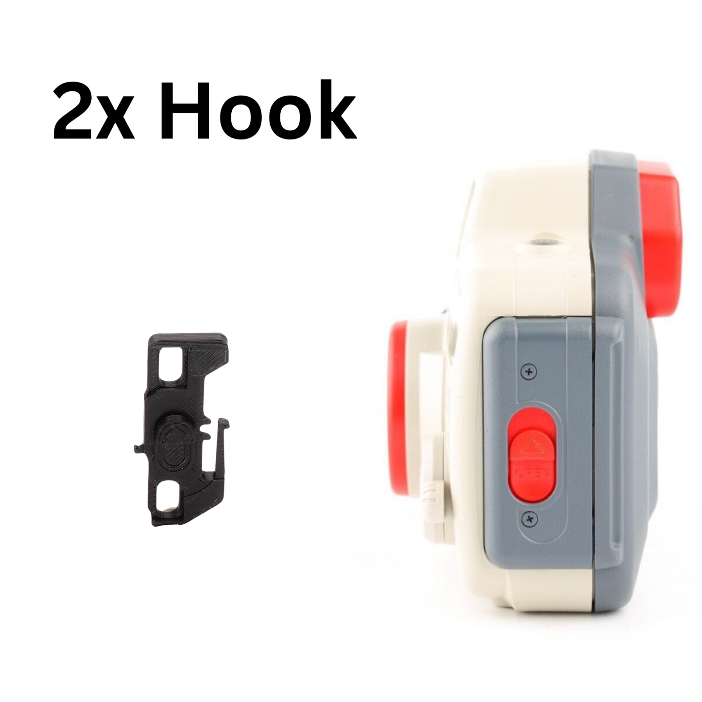 2x Gancho para cierre de puerta para Canon Sure Shot WP-1 / A-1 / Autoboy D5