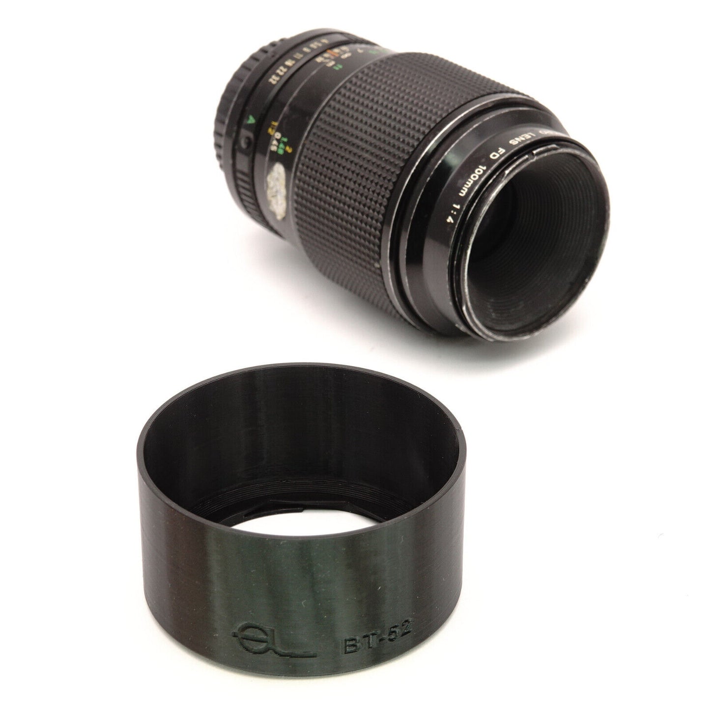 Pare-soleil BT-52 pour Canon FD 85mm f/1,8 & FD 100mm f/2-2,8-4 Macro