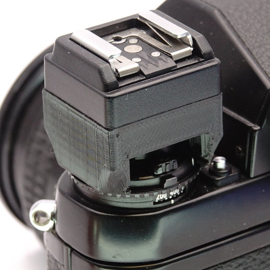 Blitzadapter Kaltschuh mit PC-Kabel für Nikon F3, Canon F-1