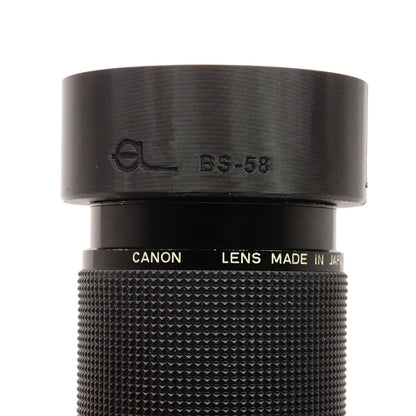 Parasol BS-58 para objetivos Canon FD 55mm f/1.2 / 50-135mm