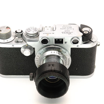 VALOO paraluce con controllo del diaframma per Leica Elmar 5cm f/3.5