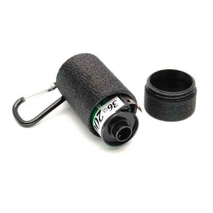 Llavero de bote de película de 35 mm con mosquetón para Kodak, Fuji, Ilford y más