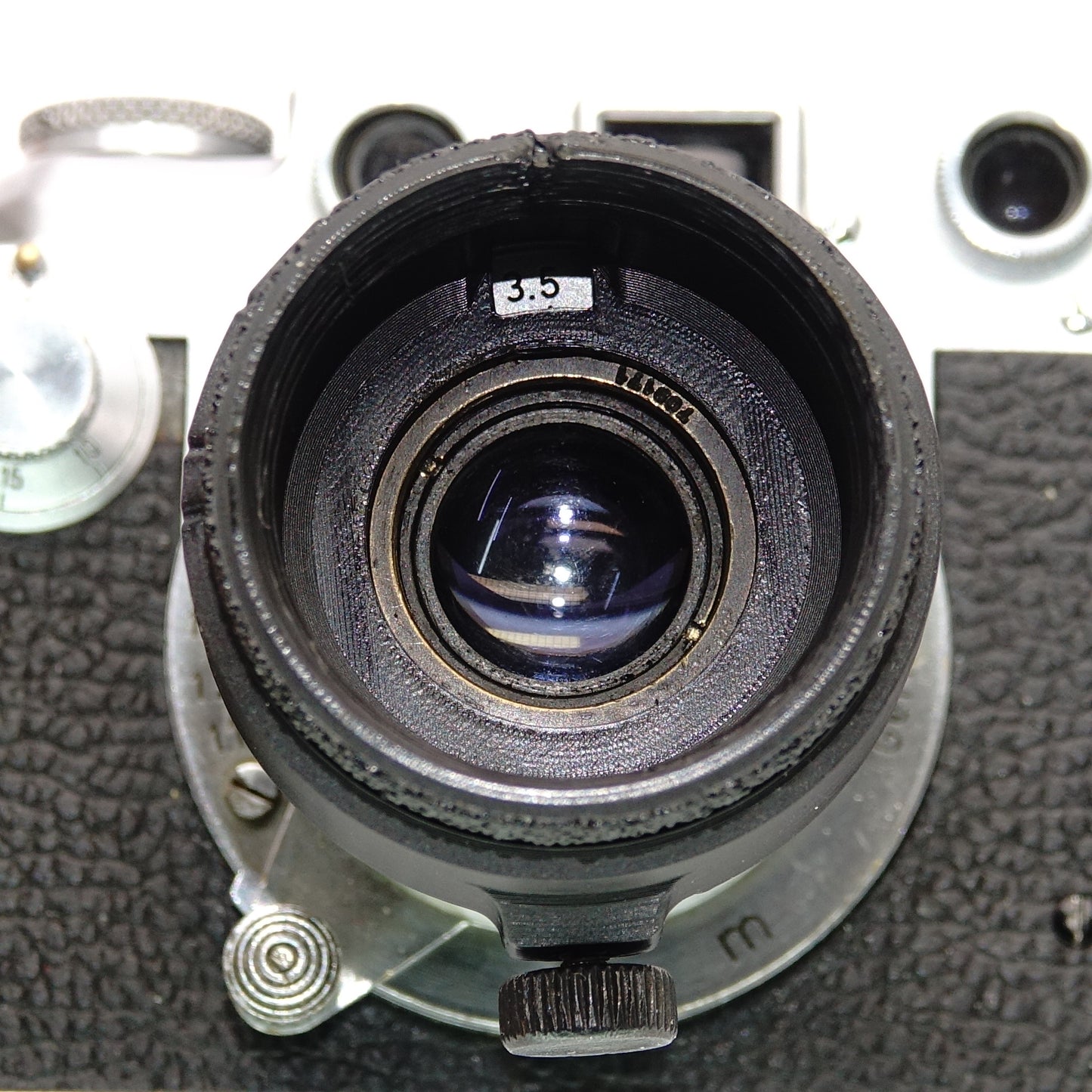 VALOO paraluce con controllo del diaframma per Leica Elmar 5cm f/3.5