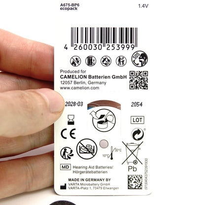 PX14 Battery Adapter (2x 675 Zinc-Air) for Nikon Zoom 8, Fujica P2 & Konica S