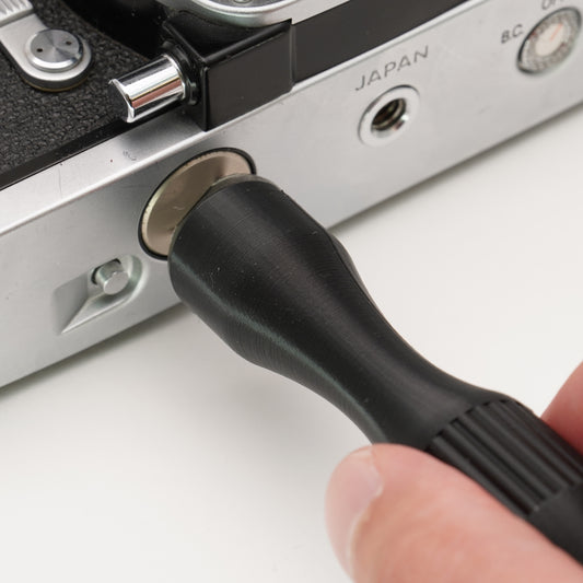 Outil pour compartiment à piles (acier 1,7 mm) pour Rollei 35, Canon F-1 et Olympus OM