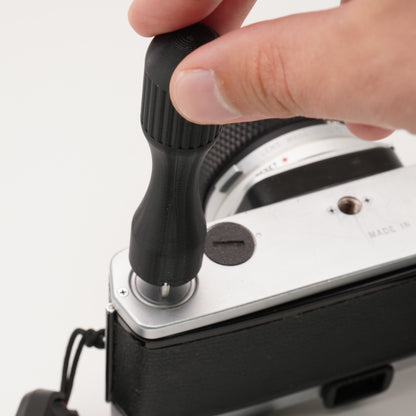 Herramienta para compartimento de pilas (acero 1,7 mm) para Rollei 35, Canon F-1 y Olympus OM