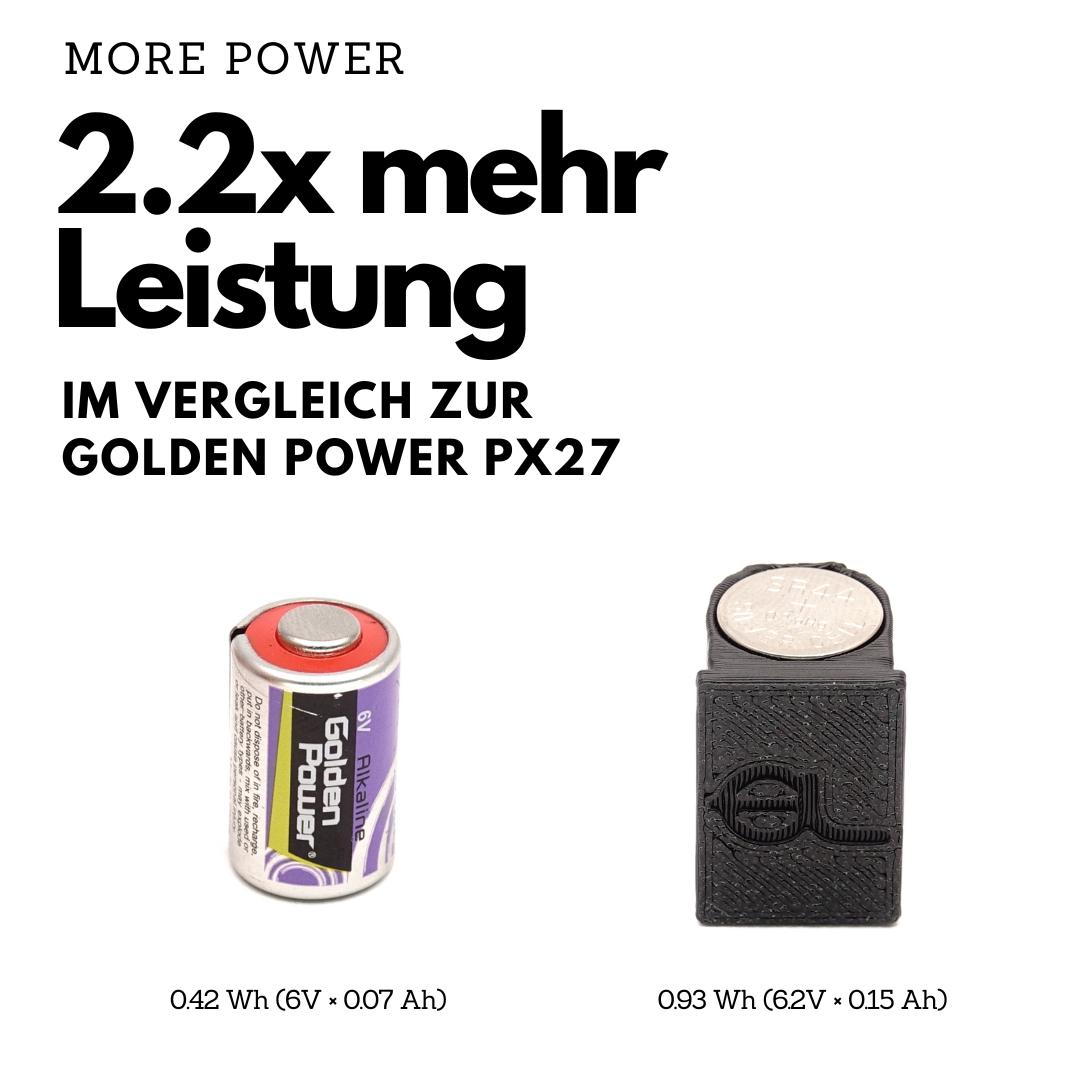 Adattatore per batterie PX27 per Rollei 35 SE, 35 TE e A110