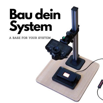 Support de reproduction modulaire « Copy Stand » pour numérisation de films DSLR & DSLM