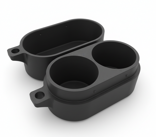 Scatola di trasporto per 2 adattatori batteria per Hasselblad 500 EL