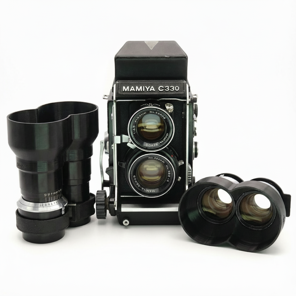 Gegenlichtblende für Mamiya C330 / C220 / C33 Objektive (55mm - 250mm)