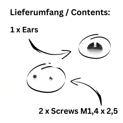 Perno de acoplamiento "Hasenohren" para Nikon Pre-AI Nikkor