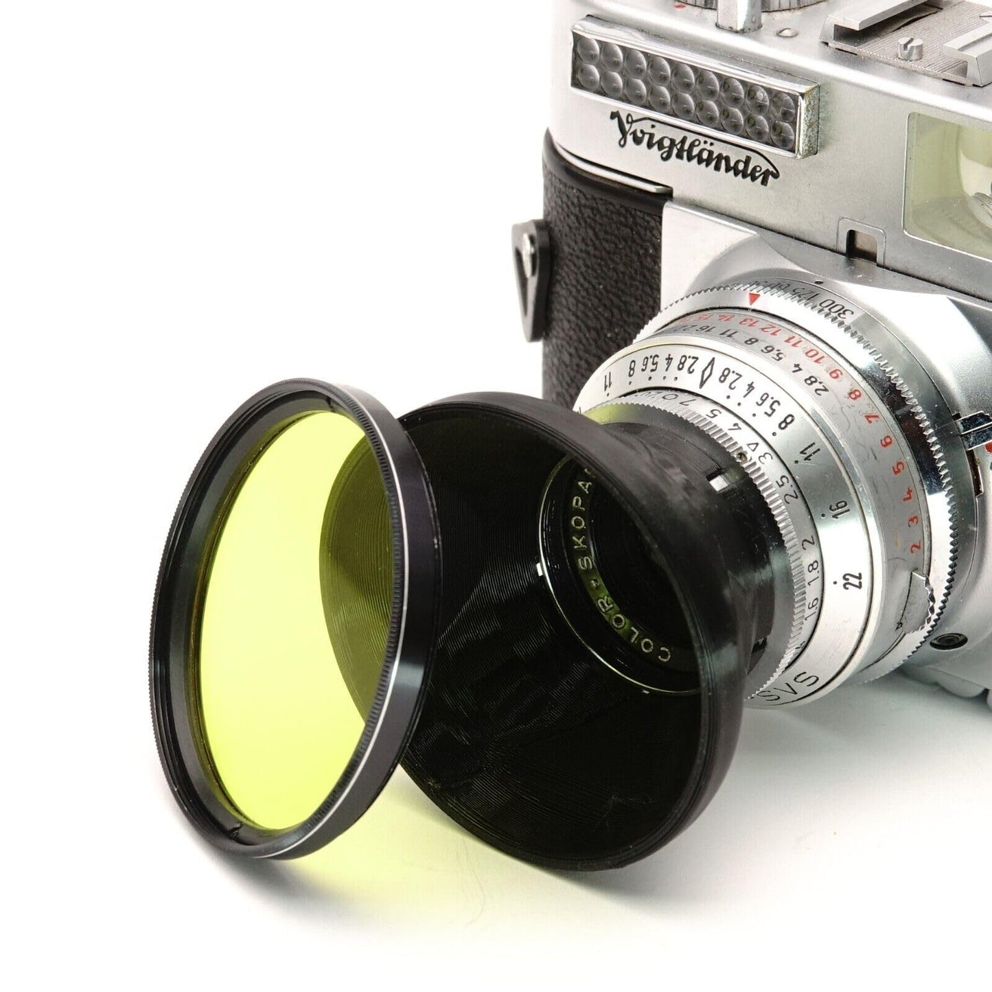 Paraluce & adattatore filtro 52mm per Voigtländer Vito B & Vitomatic