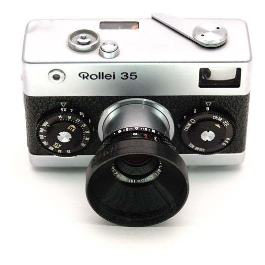 Paraluce e adattatore per filtri 24mm per Rollei 35, 35T, 35TE, B35