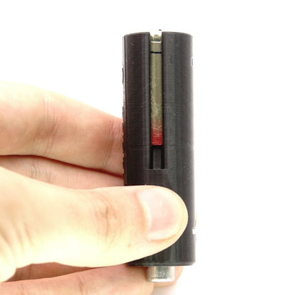 Adattatore per batterie 2R10 (CR123A) per segnalatore luminoso, VEB Zeitz, apparecchi DDR