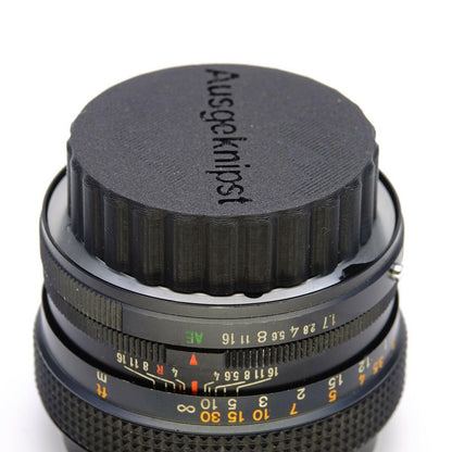 Lens rear cap for Konica Hexanon AR 40mm f/1.8, 50mm f/1.7 & 57mm f/1.2