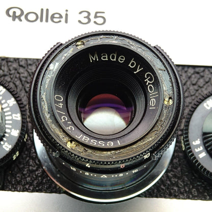 Nameplate lens ring for Rollei 35, T, TE & B (Tessar 3.5/40)