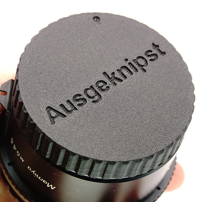 Copriobiettivo posteriore per obiettivi Mamiya 645 (C, N, A, AFD)