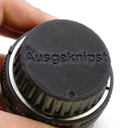 Tapa trasera de objetivo Nikon F Mount para Nikkor AI, AI-S y AF